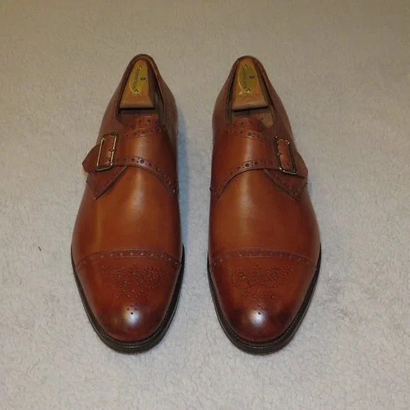 Edward Green Hove Brown Leather Brogue Monk Strap Loafers 11.5 NWOB Edward Green Hove Brown Leather Brogue Monk Strap Loafers  main image 4